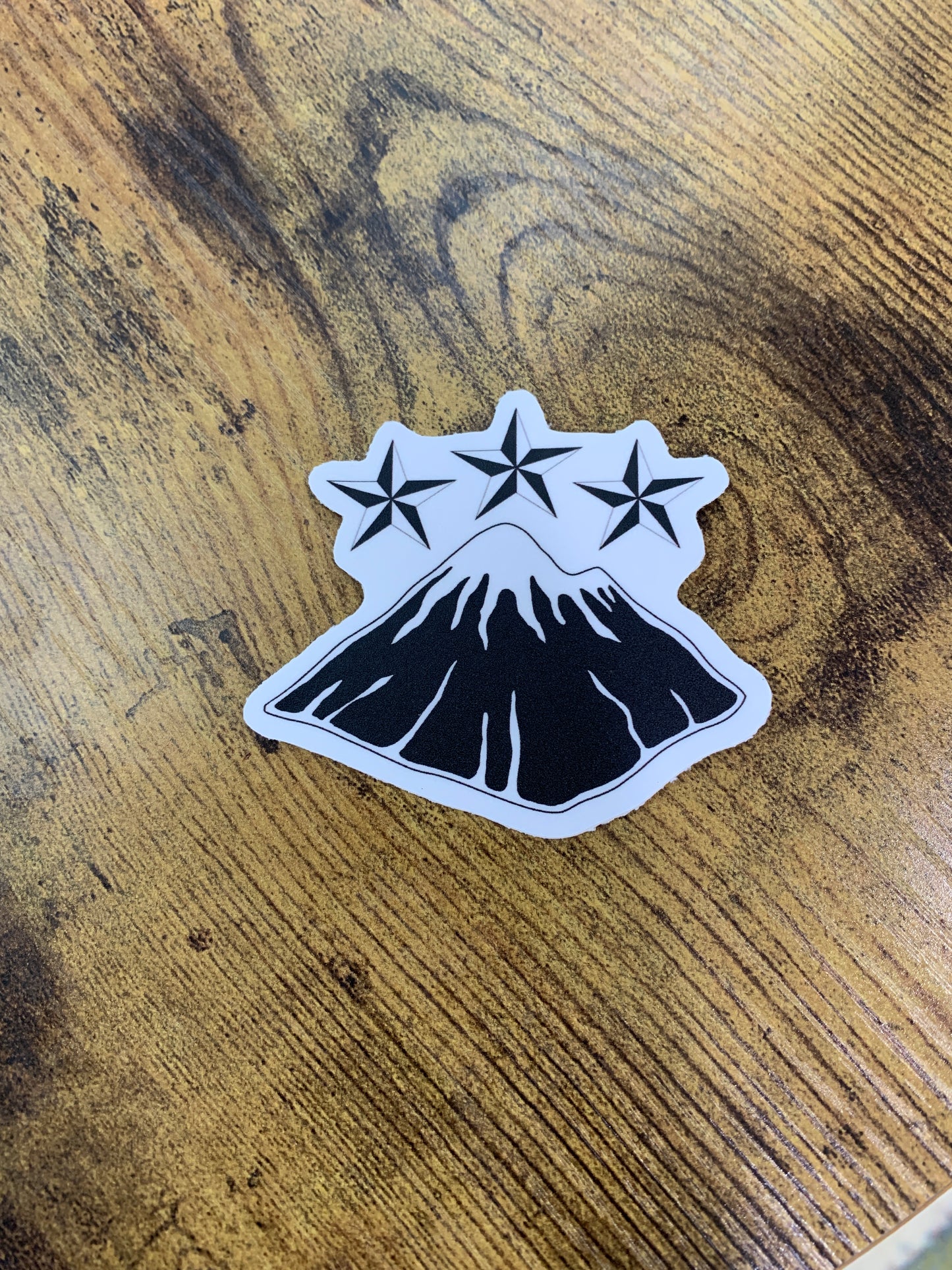 Mountain & Stars Vinyl Sticker