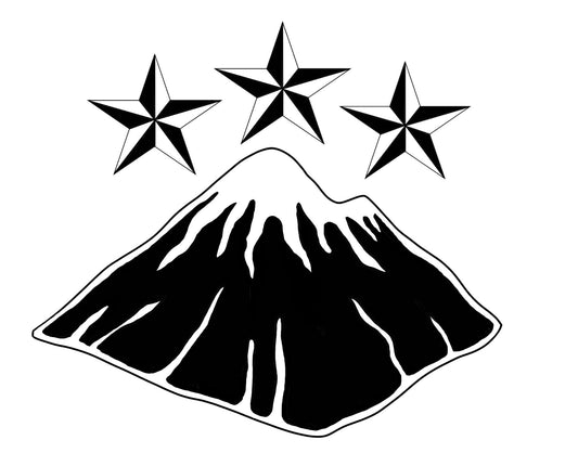 Mountain & Stars Vinyl Sticker